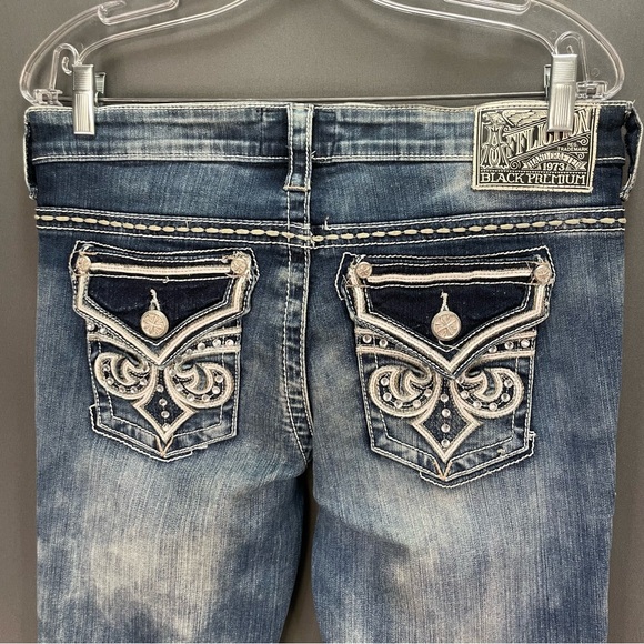 AFFLICTION bedazzled acid wash bootcut jeans - Picture 5 of 13